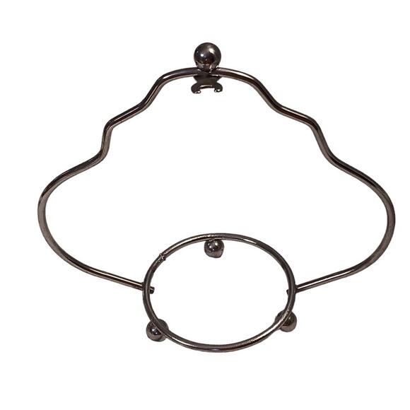 Sheffield England MCM Condiment Glass Bowl & Spoon on Caddy Silver Plate VTG - Picture 5 of 11